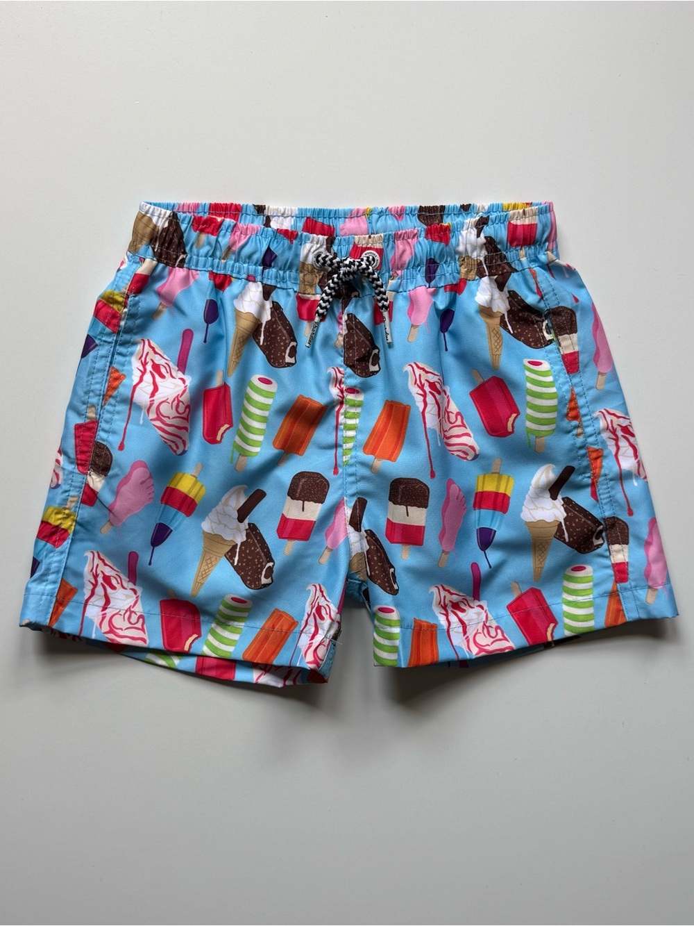 Boardies Boys Ice Cream Print Swim Trunks - Size 5-6